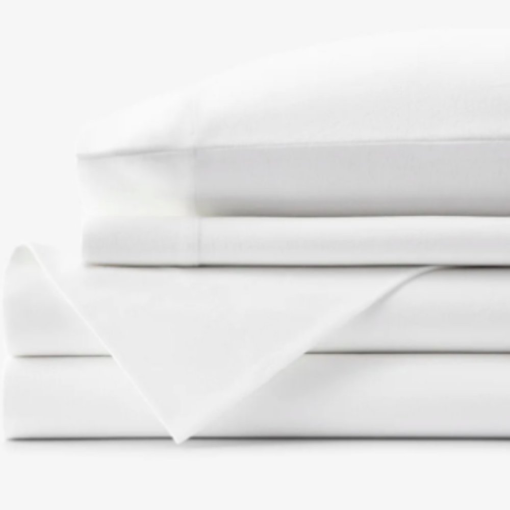 NWT The Company Store 100% Cotton 6.2 oz White Velvet Flannel Full Fitted Sheet